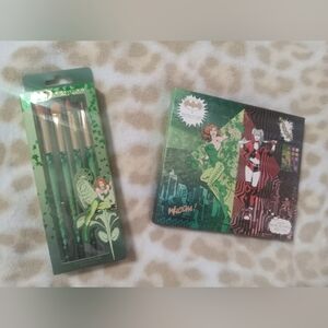 NWT DC X Revolution Makeup Poison Ivy Brush Quad and IVY/QUINN eye palette